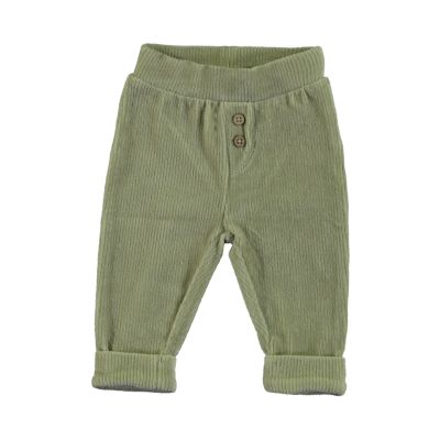 Babylook Broek Rib Velvet Moss Gray