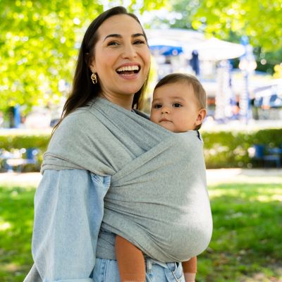 Bykay Stretchy Wrap Deluxe Size M Grey Melee