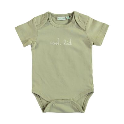 Babylook Cool Kid Korte Mouw Romper - Moss Gray