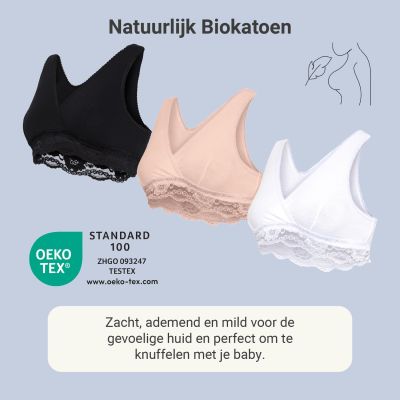 Carriwell Crossover Slaapbeha Biokatoen Zwart M Carriwell Crossover Slaapbeha Biokatoen Zwart M