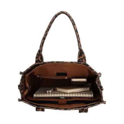 Charm London Bond Avenue Laptoptas - Luipaard