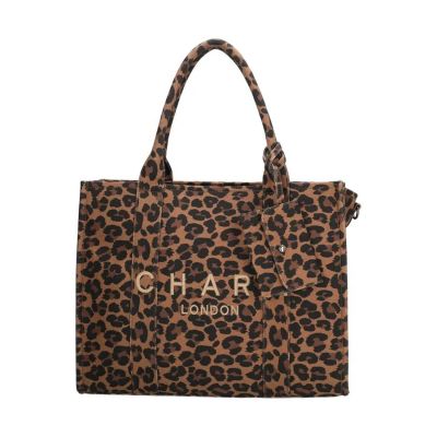 Charm London Bond Avenue Laptoptas - Luipaard