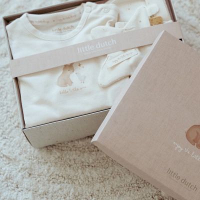 Little Dutch Giftset Kleding - Newborn Naturals - Creme - 62/68