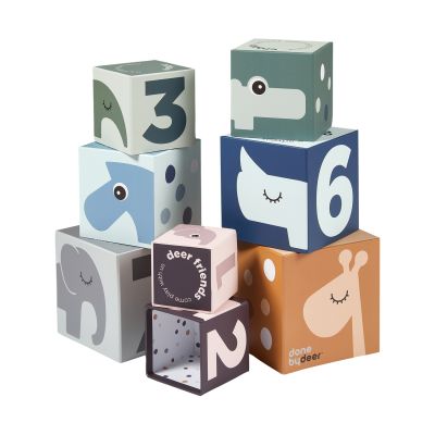 Done By Deer Stacking Cubes Deer Friends Colour Mix