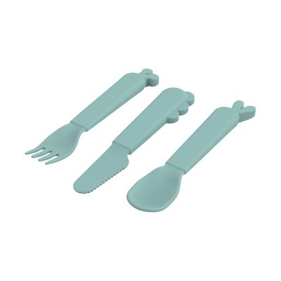 Done By Deer Kiddish Cutlery Bestekset Deer Friends Blue