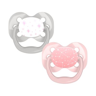 Dr.Brown&#039;s Fopspeen Advantage Roze Fase 1 2-Pack