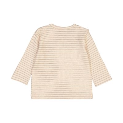 Feetje T-Shirt Rib Streep The Magic Is In You Taupe Melange 50