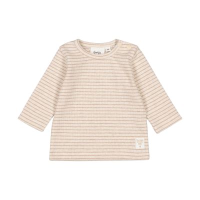 Feetje T-Shirt Rib Streep The Magic Is In You Taupe Melange 62