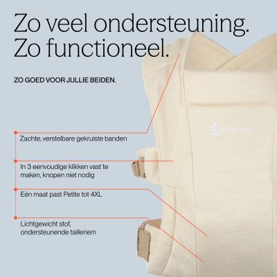 Ergobaby Embrace Soft Air Mesh Draagzak - Soft Grey Ergobaby Embrace Soft Air Mesh Draagzak - Soft Grey
