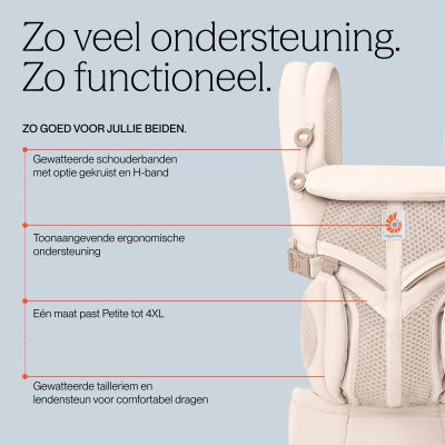 Ergobaby Draagzak Omni Classic - Cool Air Mesh - Onyx Black