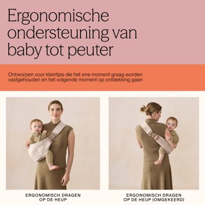 Ergobaby Upsie Sling Draagzak - Black Leopard Ergobaby Upsie Sling Draagzak - Black Leopard