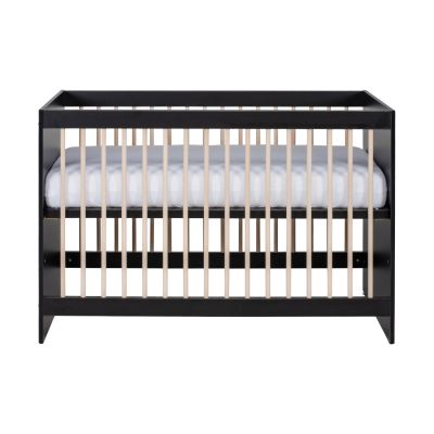 Europe Baby Nova Ledikant 60x120/Commode 3 Laden/Hanglegkast 2 Deuren - Zwart/Eiken