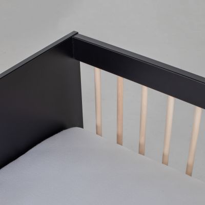 Europe Baby Nova Ledikant 60x120/Commode 3 Laden/Hanglegkast 2 Deuren - Zwart/Eiken