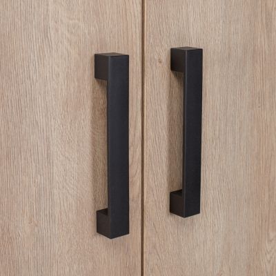 Europe Baby Nova Hanglegkast 2 Deuren - Zwart/Eiken