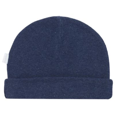 Noppies Muts Rib Nevel Navy Melange  3-6 mnd