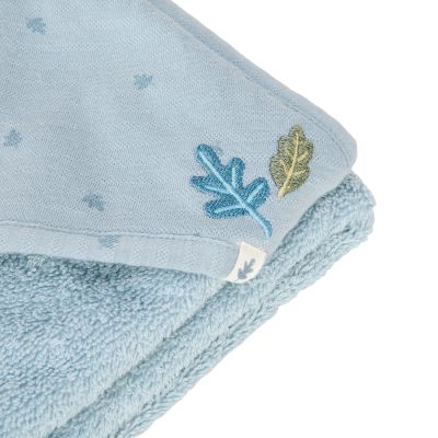 Little Dutch Pure Badcape - 100 x 100 cm - Denim Blue