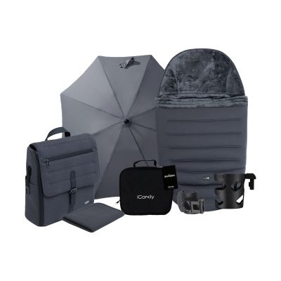 iCandy Peach 8 2-in-1 Kinderwagen Complete Bundel - Grey iCandy Peach 8 2-in-1 Kinderwagen Complete Bundel - Grey