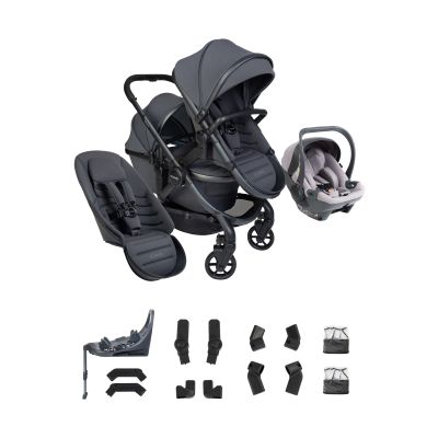 iCandy Peach 8 Double Kinderwagen 3-in-1 - Complete Travel Bundel - Grey/Storm Grey iCandy Peach 8 Double Kinderwagen 3-in-1 - Complete Travel Bundel - Grey/Storm Grey