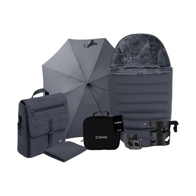 ICandy Peach 8 Kinderwagen 3-in-1 - Complete Travel Bundel - Grey / Storm Grey ICandy Peach 8 Kinderwagen 3-in-1 - Complete Travel Bundel - Grey / Storm Grey