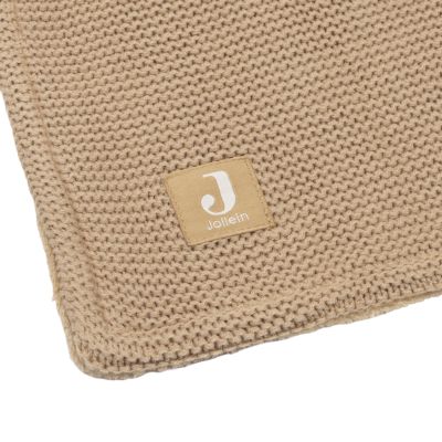 Jollein Basic Knit Wiegdeken - 75 x 100 cm - Fleece - Hazel Jollein Basic Knit Wiegdeken - 75 x 100 cm - Fleece - Hazel
