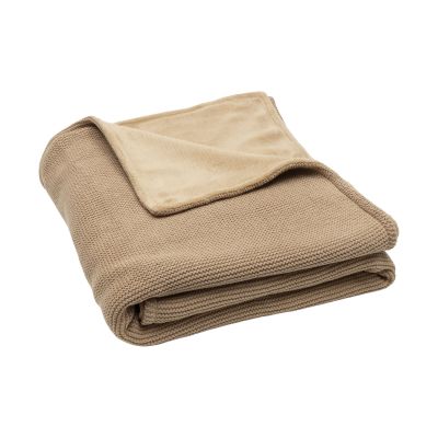 Jollein Basic Knit Wiegdeken - 75 x 100 cm - Fleece - Hazel Jollein Basic Knit Wiegdeken - 75 x 100 cm - Fleece - Hazel