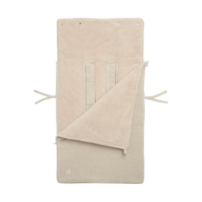 Jollein Voetenzak Autostoel Groep 0+ 3/5 Punts Basic Knit Nougat