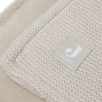 Jollein Ledikantdeken Basic Knit Nougat/Fleece 100 x 150 cm