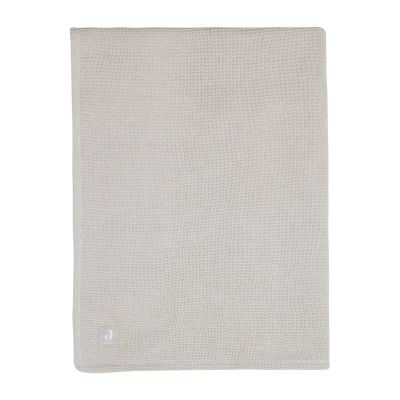 Jollein Ledikantdeken Basic Knit Nougat/Fleece 100 x 150 cm