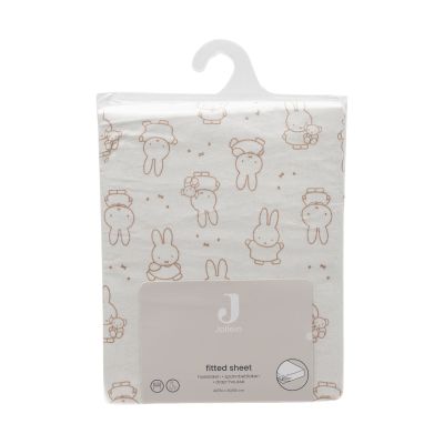 Jollein Nijntje Moments Hoeslaken - 40/50x80/90 cm - Jersey - Light Terra