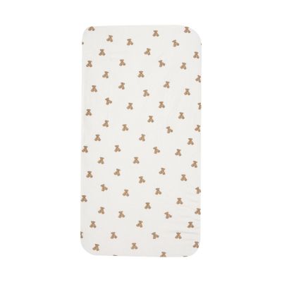Jollein Hoeslaken - 60x120 cm - Jersey - Mini Teddy Bear