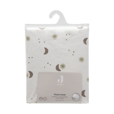 Jollein Hoeslaken - 70/75x140/150 cm - Jersey - Over The Moon