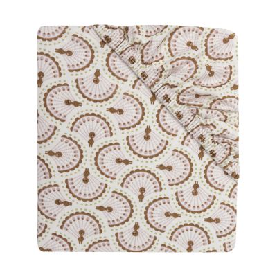 Jollein Hoeslaken - 70/75x140/150 cm - Jersey - Soft Plumes Jollein Hoeslaken - 70/75x140/150 cm - Jersey - Soft Plumes