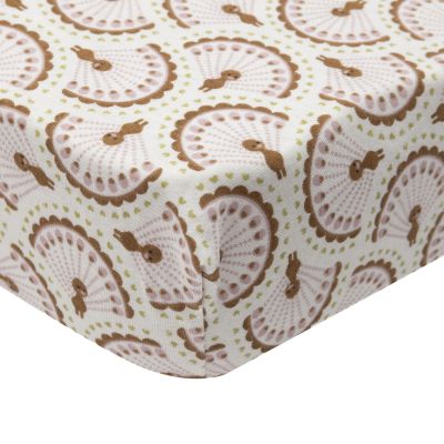 Jollein Hoeslaken - 70/75x140/150 cm - Jersey - Soft Plumes Jollein Hoeslaken - 70/75x140/150 cm - Jersey - Soft Plumes