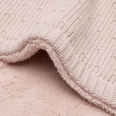 Jollein Ledikantdeken - Sprinkle Knit / Fluffy - 100 x 150 cm - Silk Rose Jollein Ledikantdeken - Sprinkle Knit / Fluffy - 100 x 150 cm - Silk Rose