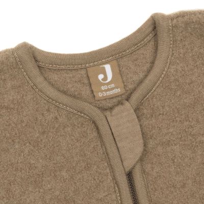 Jollein Merino Wol Felted Slaapzak met Afritsbare Mouwen - 60 cm - Dark Haze