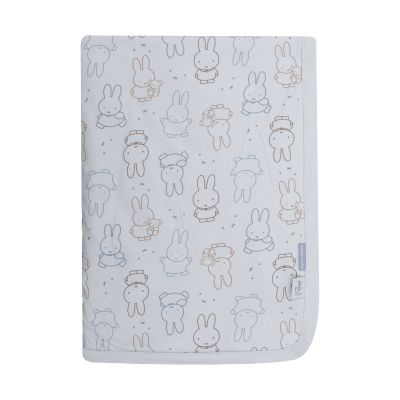 Jollein Miffy Moments Wiegdeken - 75 x 100 cm - Cloudy Blue Jollein Miffy Moments Wiegdeken - 75 x 100 cm - Cloudy Blue