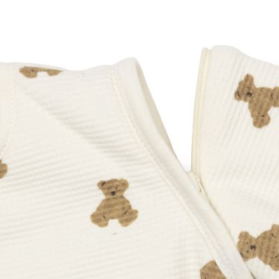 Jollein Mini Teddy Bear Slaapzak met Afritsbare Mouwen - 60 cm - Little Waffle