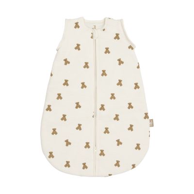Jollein Mini Teddy Bear Slaapzak met Afritsbare Mouwen - 60 cm - Little Waffle