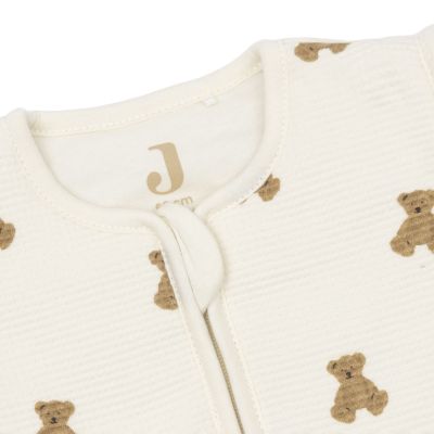 Jollein Mini Teddy Bear Slaapzak met Afritsbare Mouwen - 60 cm - Little Waffle