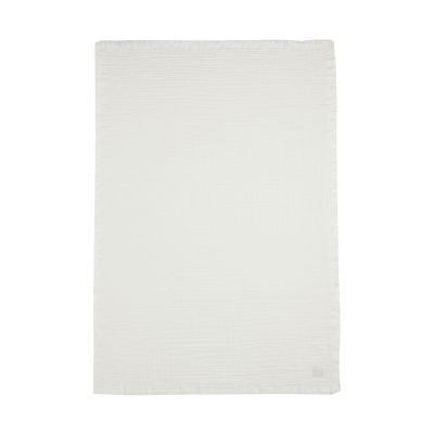 Jollein Wiegdeken Muslin Fringe Ivory 75 x 100 cm