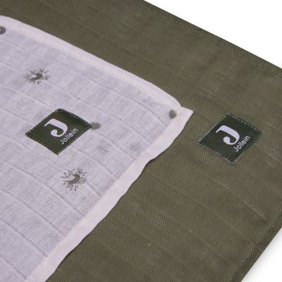 Jollein Hydrofiel Multidoek Stargaze Leaf Green 115x115cm 2-Pack