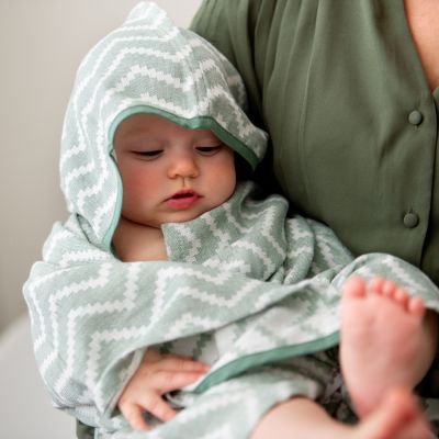 KipKep Blenker Badcape - 100 x 70 cm - Calming Green