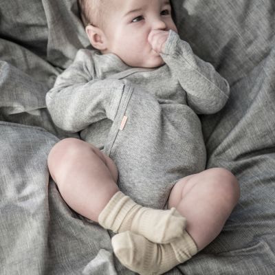 KipKep Blijf-Sokjes - 6-12 Mnd - 2-Pack - Dusty Clay KipKep Blijf-Sokjes - 6-12 Mnd - 2-Pack - Dusty Clay