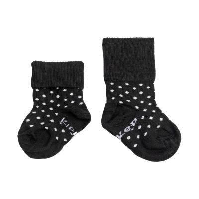 KipKep Babysokken - Blijf Sokken - Zwart/Wit Stip - 6-12 mnd KipKep Babysokken - Blijf Sokken - Zwart/Wit Stip - 6-12 mnd
