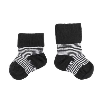 KipKep Blijf-Sokjes - 2-6 Mnd - 2-Pack - Black Stripes KipKep Blijf-Sokjes - 2-6 Mnd - 2-Pack - Black Stripes