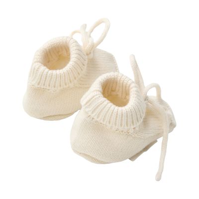 Little Dutch NOOS Gebreide slofjes Off White - 62-74  CL25299007