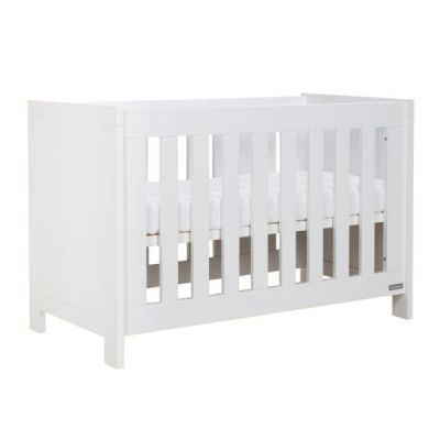 Interbaby Ledikant 60 x 120 - Commode 3 Laden - Hanglegkast 2-Deurs Malmo Wit