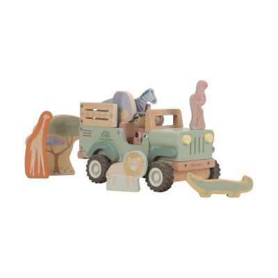 Little Dutch Safari Friends Houten Jeep Met Dieren Little Dutch Safari Friends Houten Jeep Met Dieren