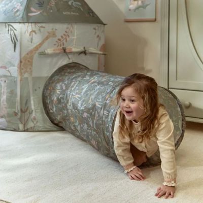 Little Dutch Speeltent Met Kruiptunnel - Safari - Groen