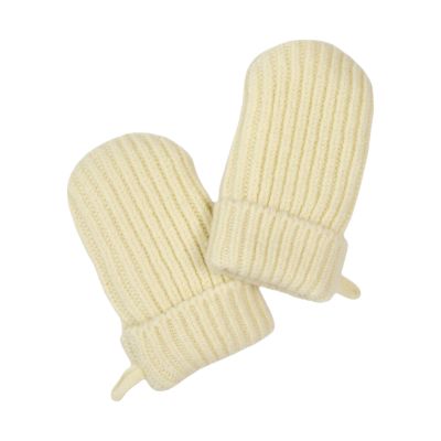 Lodger Wanten - 0-12 Mnd - Merinowol - Butter Lodger Wanten - 0-12 Mnd - Merinowol - Butter